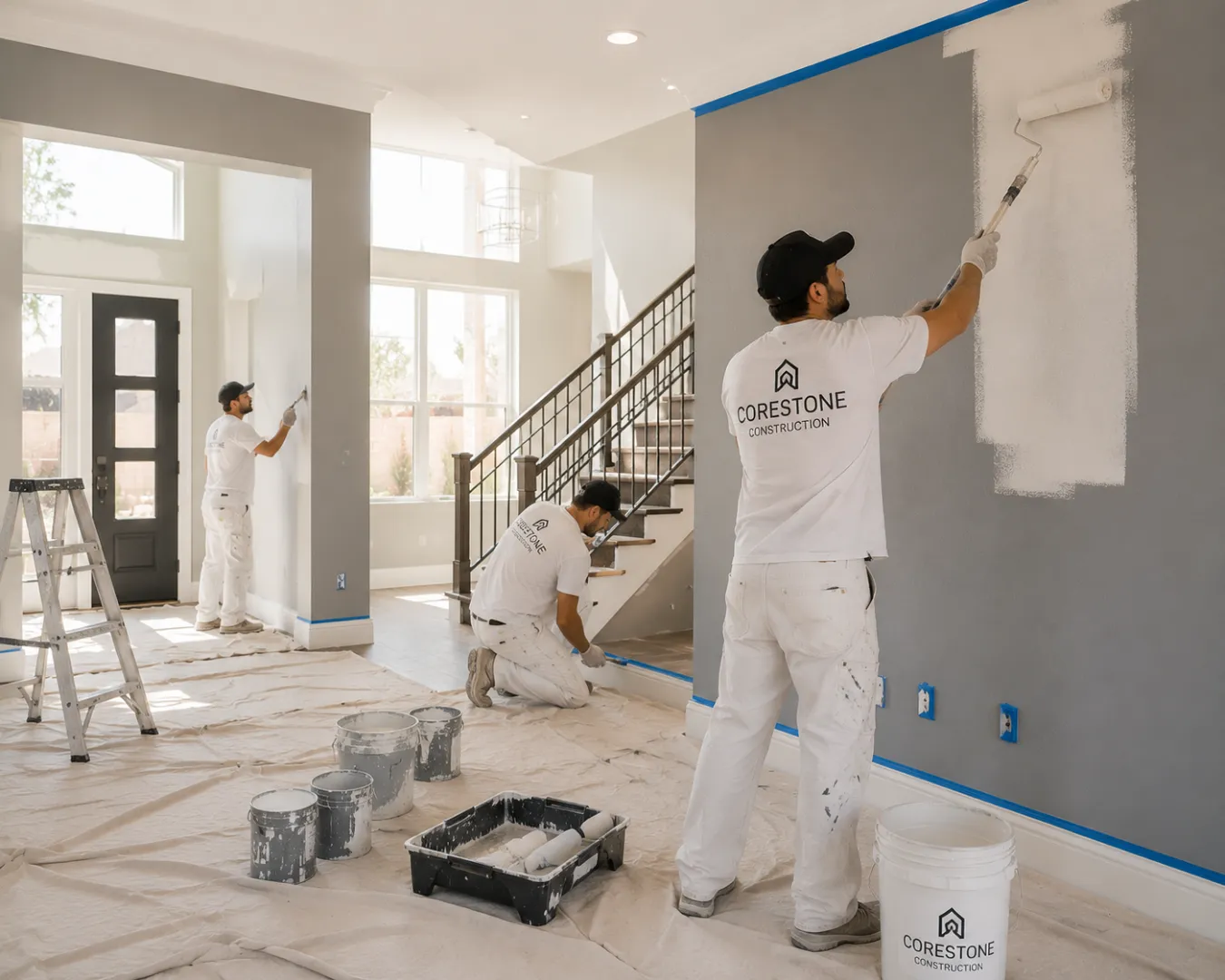 Interior and exterior painting of a Las Vegas home by Corestone Construction